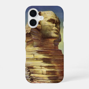 Vintage Great Sphinx of Giza, Pyramids of Egypt iPhone 16 Case