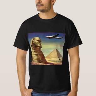 Vintage Great Sphinx of Giza, Pyramids of Egypt T-Shirt
