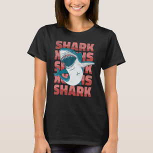 Vintage Great White Shark Fish Ocean Marine Life T-Shirt