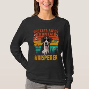 Vintage Greater Swiss Mountain Whisperer Dog Sungl T-Shirt