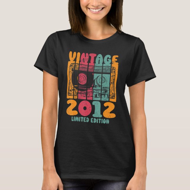 Vintage Greatest Hits 2012 Retro Birthday T-Shirt (Front)