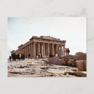 Vintage Greece, Athens, Acropolis Postcard