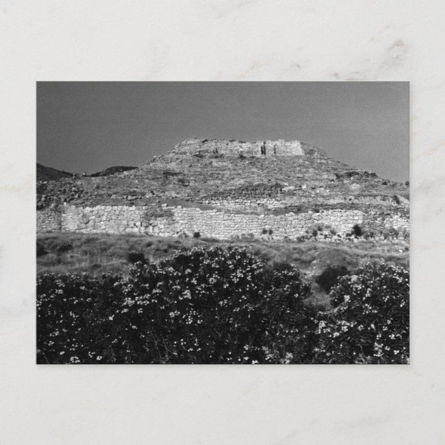 Vintage Greece Athens Mycenae acropolis overview Postcard (Front)