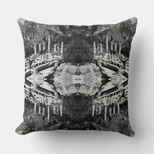 Vintage Greece Delphi Apollo Temple Canvas Print Cushion