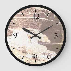 Vintage Greece Mycenae The chamber tombs Watch Large Clock