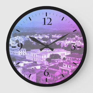 Vintage Greece Nafplion City Watch Large Clock