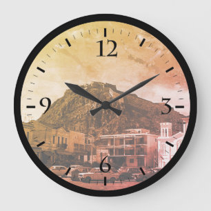Vintage Greece Nafplion Venetian castle Watch Large Clock