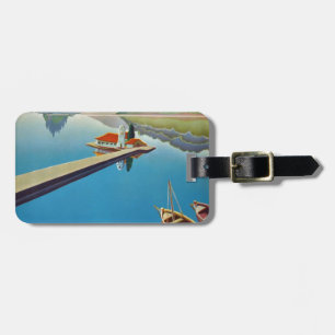 Vintage Greece Travel - Island of Corfu Luggage Tag