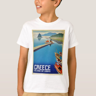Vintage Greece Travel - Island of Corfu T-Shirt