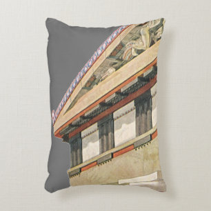 Vintage Greek Architecture, Temple of Athena Decorative Cushion