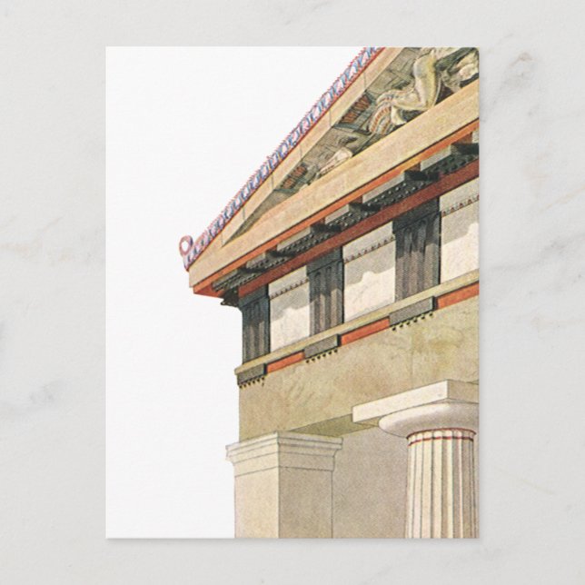 Vintage Greek Architecture, Temple of Athena Postcard (Front)