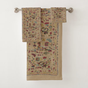 Vintage Greek Design Birds Bath Towel Set