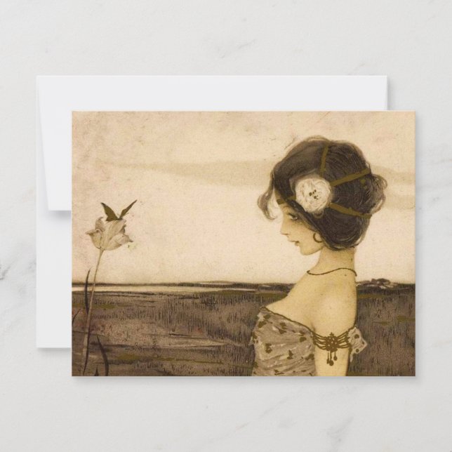 Vintage Greek Virgin Invitations (Front)