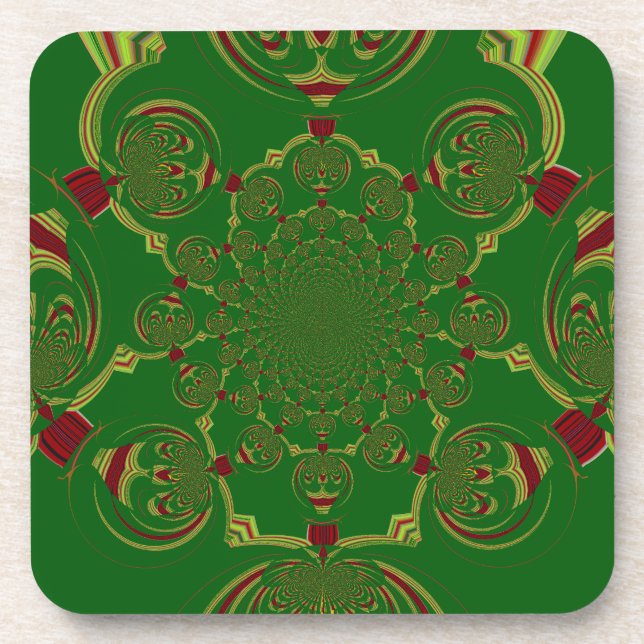 Vintage Green Coaster (Front)