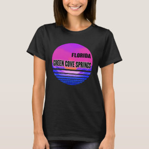 Vintage Green Cove Springs Vaporwave Florida T-Shirt