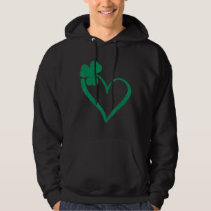 Vintage Green Happy St Patrick S Day Irish Shamroc Hoodie