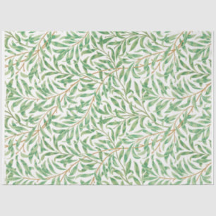 Vintage Green Leaves Pattern Ephemera Decoupage Tissue Paper