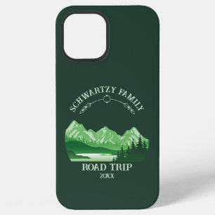 Vintage Green Mountain Lake Sunset iPhone 12 Pro Max Case