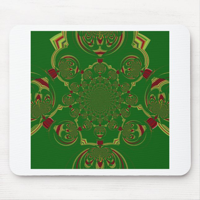 Vintage Green Mouse Pad (Front)