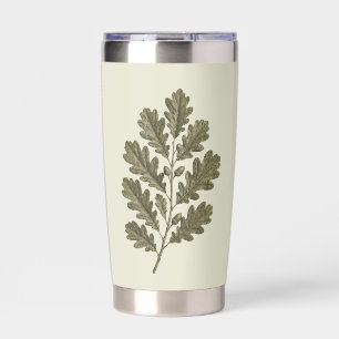 Vintage Green Oak Branch Insulated Tumbler