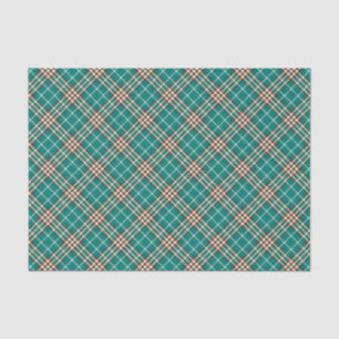 Vintage Green Plaid Tissue Paper