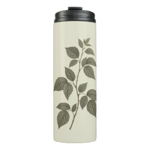 Vintage Green Raspberry Branch Thermal Tumbler