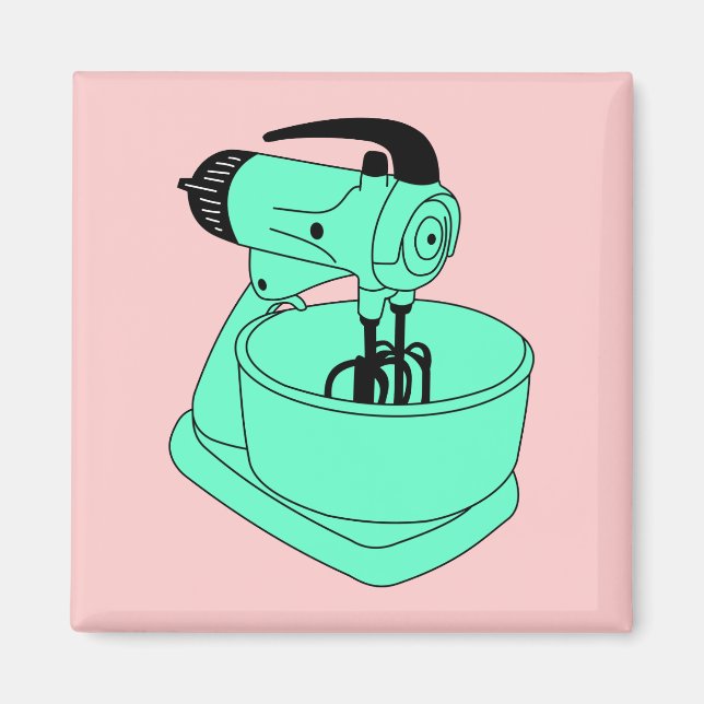 Vintage Green Sunbeam Mixmaster Magnet (Front)