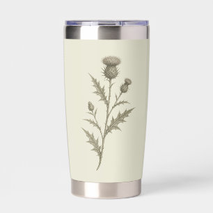 Vintage Green Thistle Insulated Tumbler