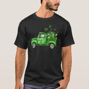 Vintage Green Truck Shamrocks St. Patrick's Day 20 T-Shirt