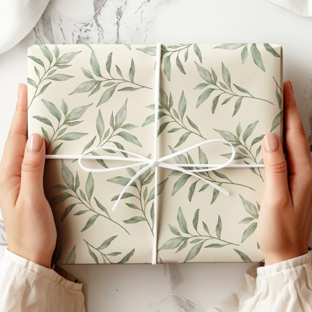 Vintage Greenery Botanical  Wrapping Paper (Creator Uploaded)