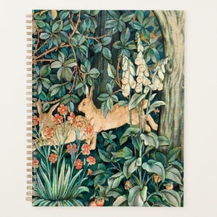 Vintage "Greenery" - Tree Flower & Rabbit Planner