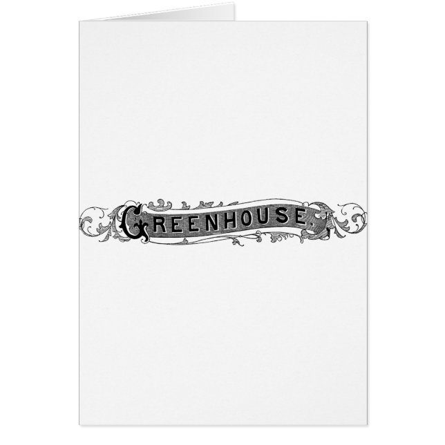 Vintage Greenhouse Typography (Front)