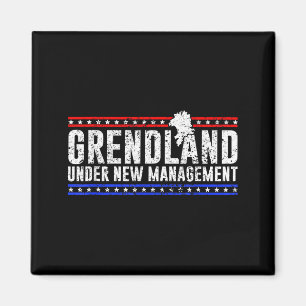 Vintage greenland under new management usa humor magnet