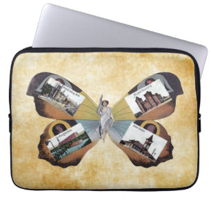 Vintage Greenville South Carolina Fairy Lady art  Laptop Sleeve