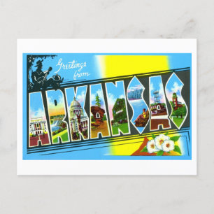 Vintage Greetings from Arkansas Postcard