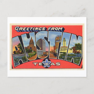 Vintage Greetings from Austin, Texas Postcard
