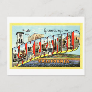 Vintage Greetings from Bakersfield, California, Postcard