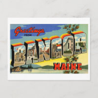 Vintage Greetings from Bangor, Maine