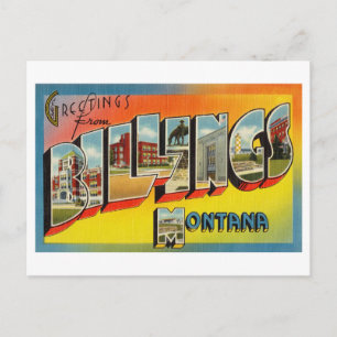 Vintage Greetings from Billings, Montana Postcard