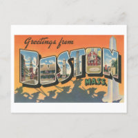 Vintage Greetings from Boston, Massachusetts