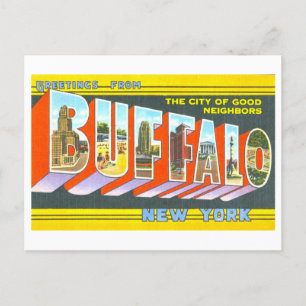 Vintage Greetings from Buffalo, New York, Postcard
