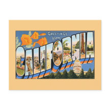 Vintage greetings from California