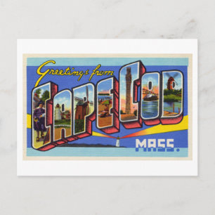 Vintage Greetings from Cape Cod, Massachusetts Postcard