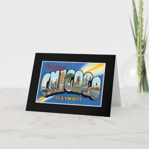 Vintage Greetings from Chicago Illinois Card