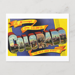 Vintage Greetings from Colorado Postcard