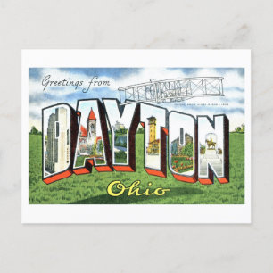 Vintage Greetings from Dayton, Ohio Postcard