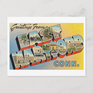 Vintage Greetings from East Hartford, Connecticut Postcard