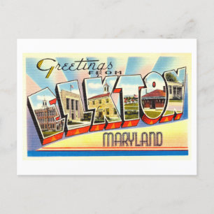 Vintage Greetings from Elkton, Maryland Postcard