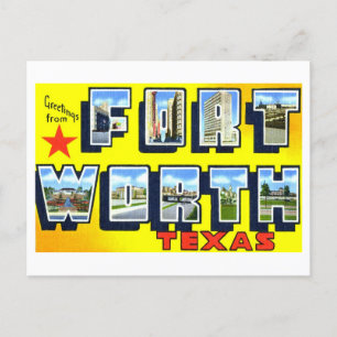 Vintage Greetings from Fort Worth, Texas, Postcard