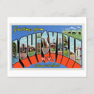 Vintage Greetings from Louisville, Kentucky Postcard